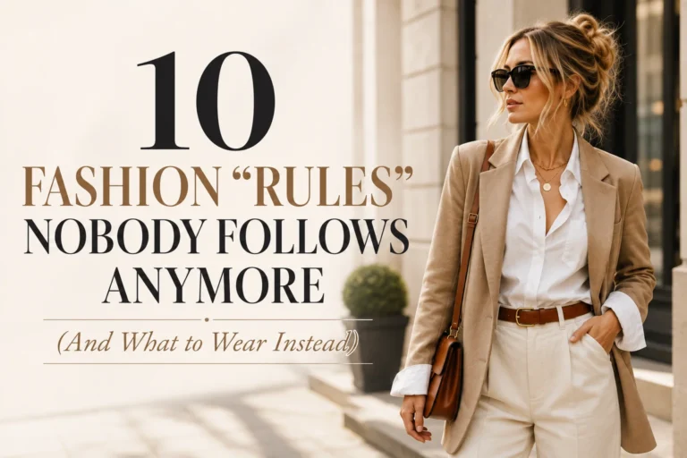 Outdated fashion rules women can ignore in 2026 with modern outfit inspiration